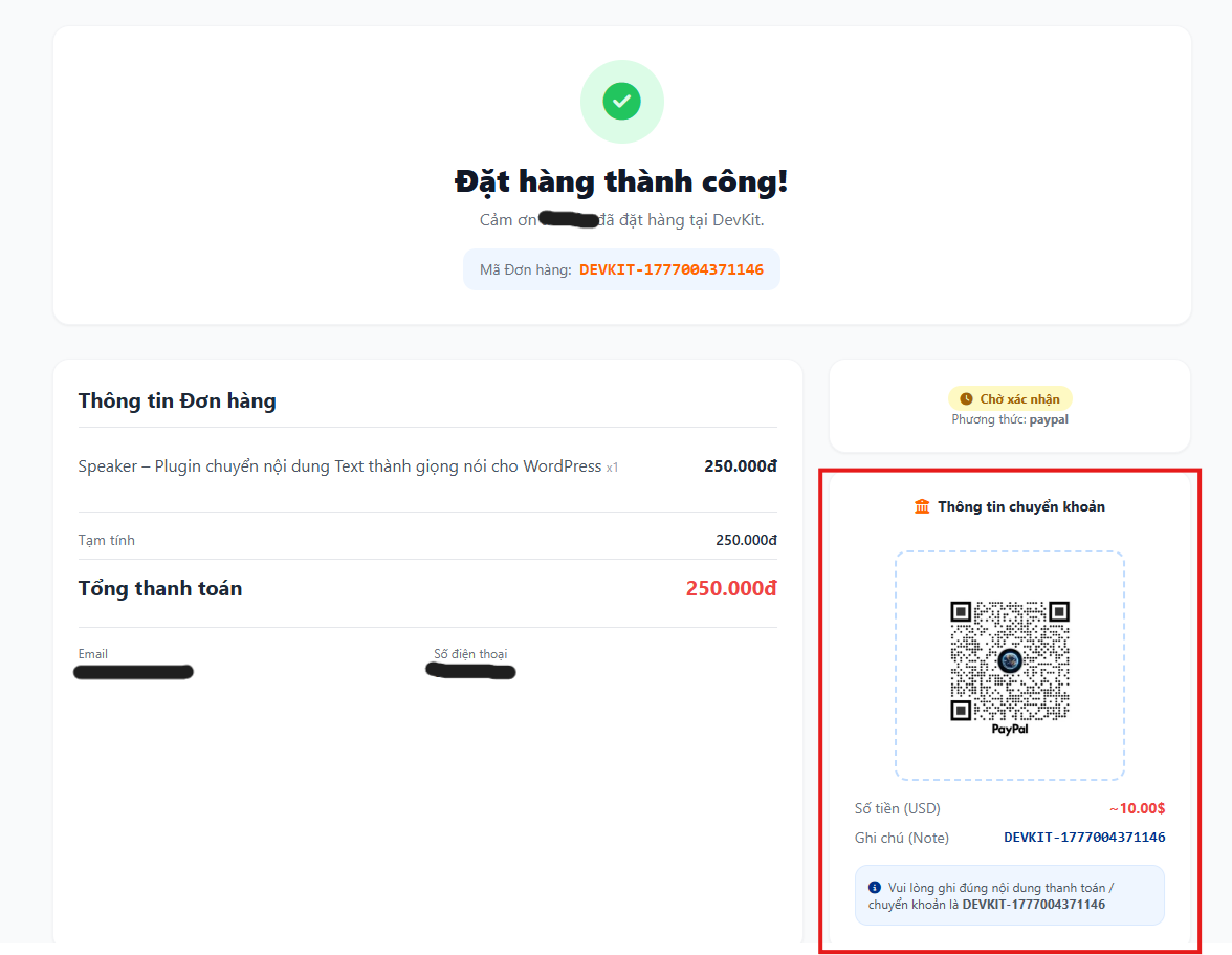 PayPal Checkout Example