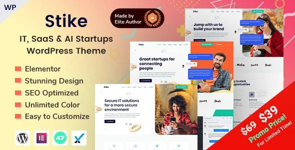 Stike – Theme WordPress cho công nghệ & SEO IT Startup