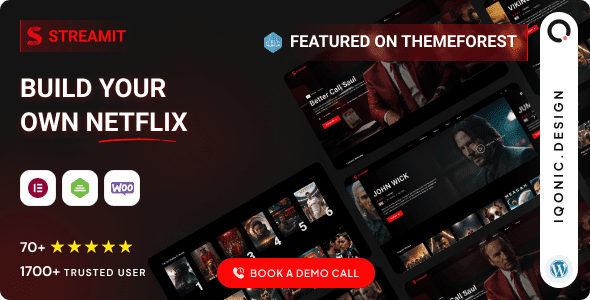Streamit WP –  Theme wordpress dành cho các nền tảng streaming video