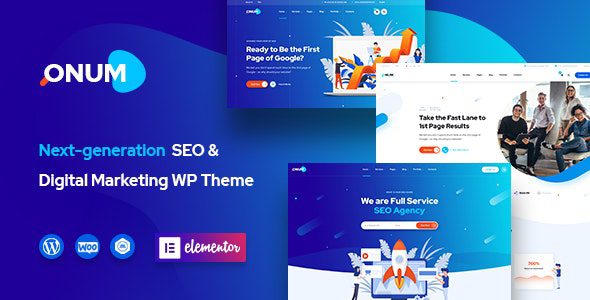 Onum – Theme Wordpress SEO & Marketing Elementor