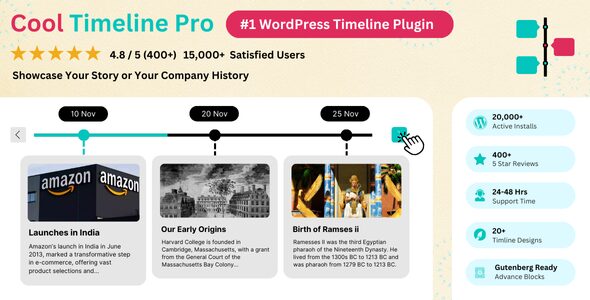Cool Timeline Pro – Plugin tạo Timeline chuyên nghiệp cho WordPress