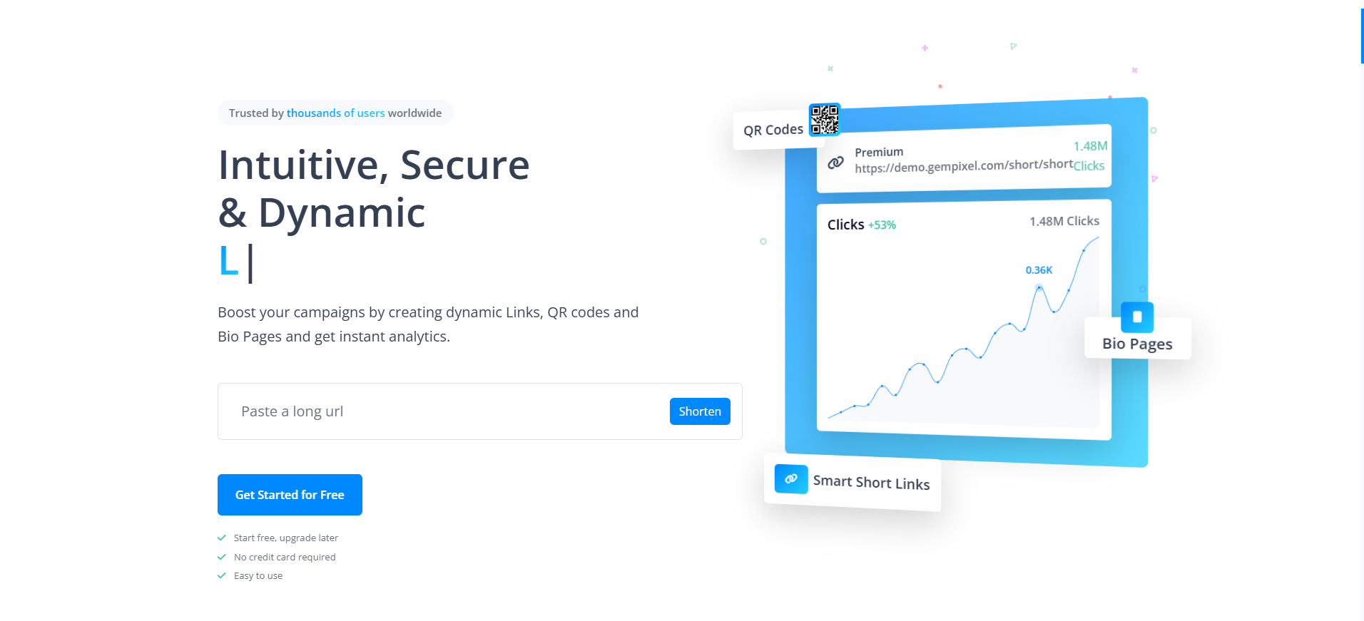 Premium URL Shortener – Nền tảng rút gọn link & tracking marketing chuyên nghiệp