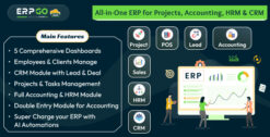 ERPGo SaaS - ERP cho doanh nghiệp tất cả trong một với dự án - tài khoản - HRM - CRM và POS