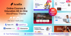 Acadia 2.2.3 – Education WordPress Theme For University & Online Course