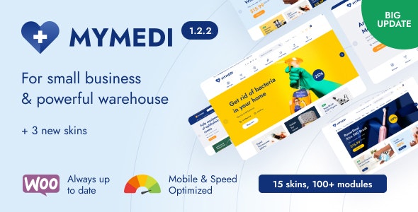 MyMedi – Theme WordPress WooCommerce chuyên nghiệp cho cửa hàng bán lẻ