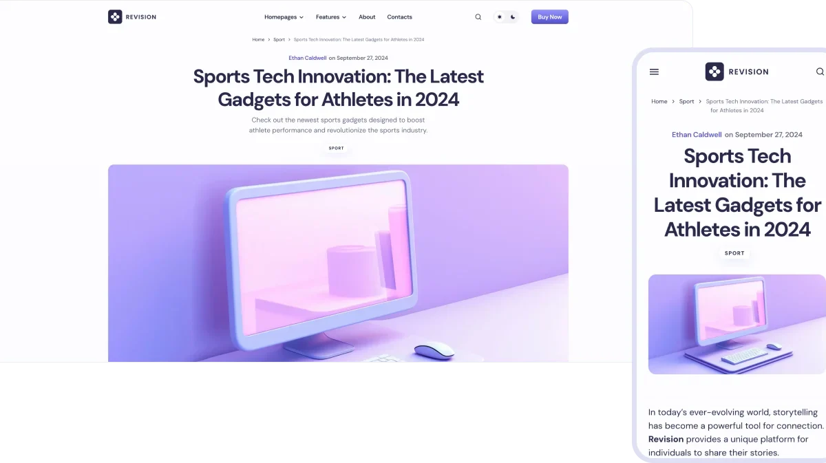Revision – Optimized Personal Blog WordPress Theme