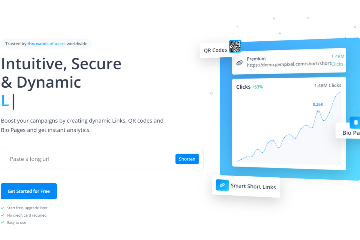 Premium URL Shortener – Nền tảng rút gọn link & tracking marketing chuyên nghiệp
